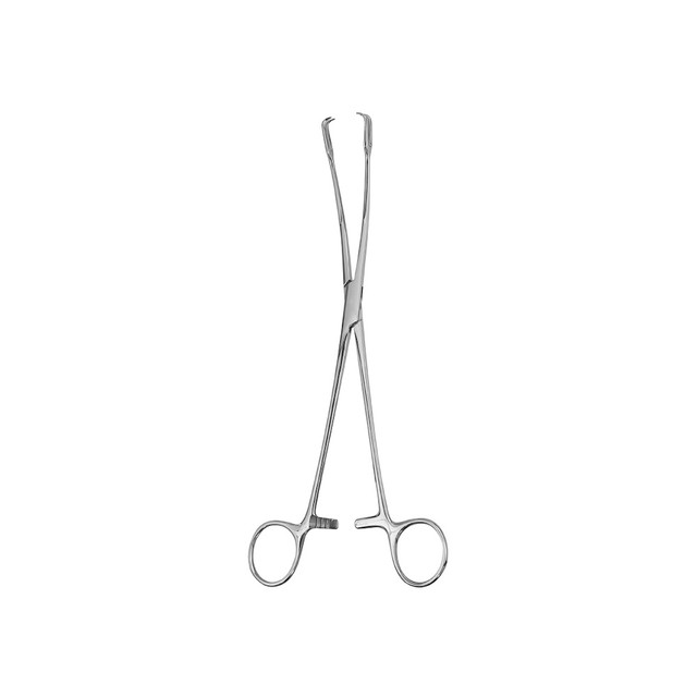 Product Vet Spectrum Schroeder Tenaculum Vulsellum Forcep, 10in., 2x2 Prong Teeth, Curved | SAH.700008 Image