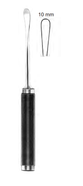 Product Vet Spectrum Cobb Elevator, 11" (28cm), Straight, 10mm Rounded Tip, Black Handle | SAH.700026 Image