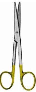 Product Vet Spectrum Mayo-Stille Scissor, 6.75" (17cm), Straight, Round Blades, TC | SAH.700527 Image