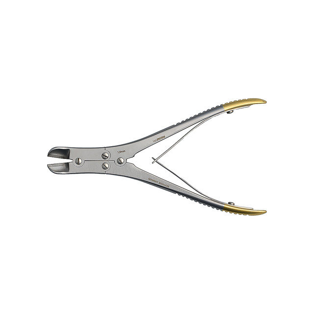 Product Vet Spectrum Pin Cutter, 7" (18cm), Side Cutting, Angled, Cuts Up To 1/16" (1.6mm), Double action, TC | SAH.701453 Image