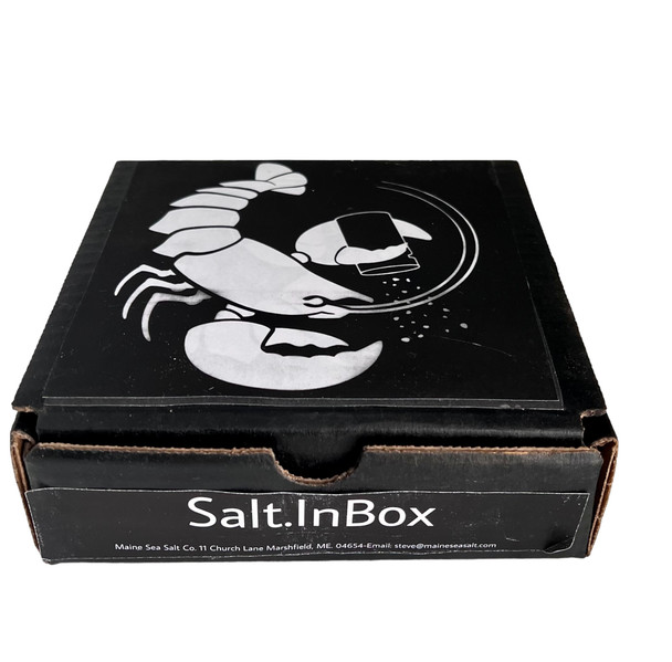 Salt.InBox-Maine Sea Salt, Includes  1-8 oz Coarse and 1- 8 oz Crystals.