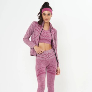 Katoa Performance Seamless Zip Jacket Mulberry Melange Katoa Performance Seamless Zip Jacket Mulberry Melange