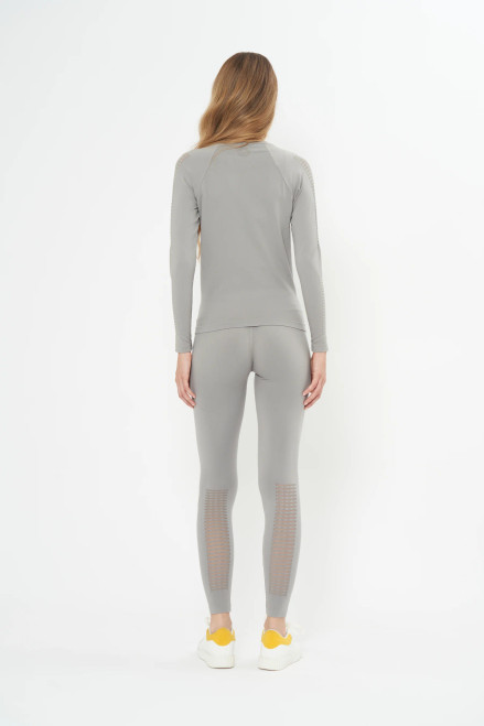 Katoa Voyager Seamless Mesh Zip Jacket Zirconium Gray