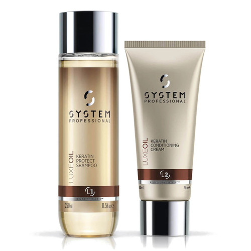 Wella System Professional Luxe Oil Keratin Shampoo and Conditioner Duo Set