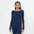Katoa Glam Mode Long Sleeve Mesh Top Laguna Blue