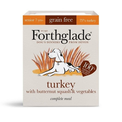 Forthglade Complete Meal Senior, Turkey, Butternut Squash and Vegetables Grain Free 395g