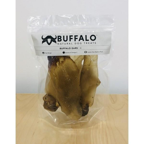 Buffalo Ears - Natural Dog Treats 4pk