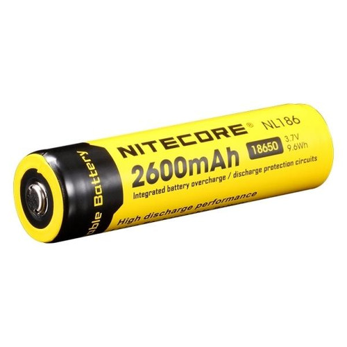 Nitecore 18650 Li-ion battery 2600mAh NL186