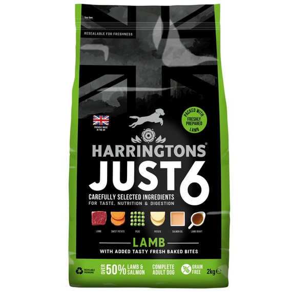 Harringtons Just 6 Dry Lamb Grain Free