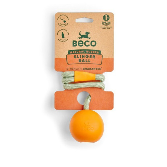 Beco Beco Natural Rubber Slinger Toy for Fetch Inner Wolf