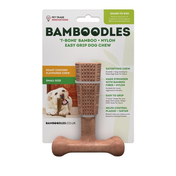 Bamboodles T Bone Chew Toy for Dogs