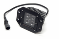3.0 X 3.0 Inch 16W Square Flush Mount LED Light Flood 1,440 Lumens Each Black Series Southern Truck Lifts