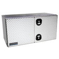 24W X 24H X 48D X Chandler Underbody Truck Toolbox Tread Plate Aluminum Barn Door With T-Handle Latch