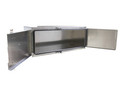 24W X 24H X 60D X Chandler Underbody Truck Toolbox Smooth Aluminum Cam Locker Barn Doors