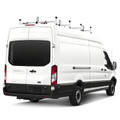 H1 Ladder Roof Rack for Ford Transit Cargo Van 2015-On - White