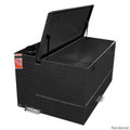 47 Gallon Black L-Shape Transfer Tank + Toolbox Combo