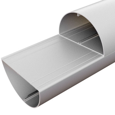 Vantech 6    Conduit Carrier (Aluminum Channel, 6    PVC Not Included) - Black