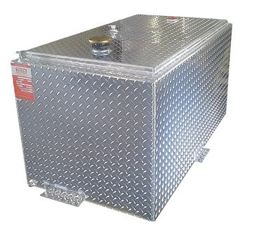 98 Gallon Silver Rectangle Double-Wall Transfer Tank