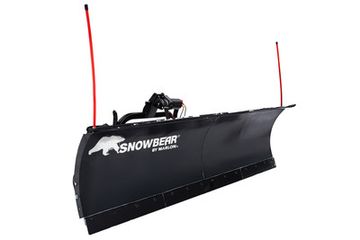 SnowBear AVAL8826 88 inch universal snow plow with wireless winch, largest universal blade