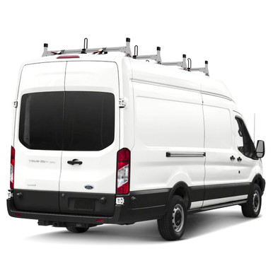 H1 Ladder Roof Rack for Ford Transit Cargo Van 2015-On - Silver