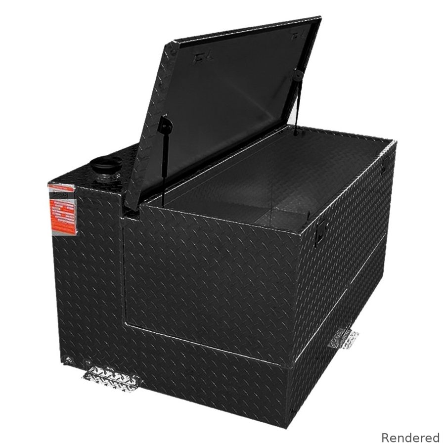 95 Gallon Black L-Shape Transfer Tank + Toolbox Combo