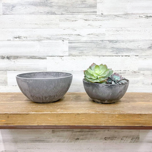 Plastic Pltr. Indoor BOWL NAPA GREY 10" 