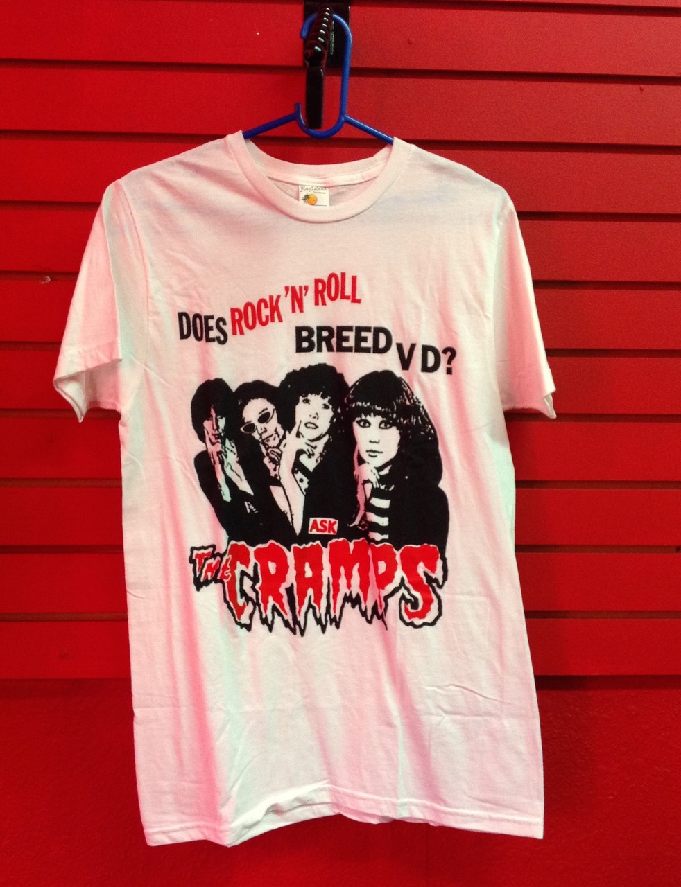 The Cramps Rock N Roll Vd T Shirt In White