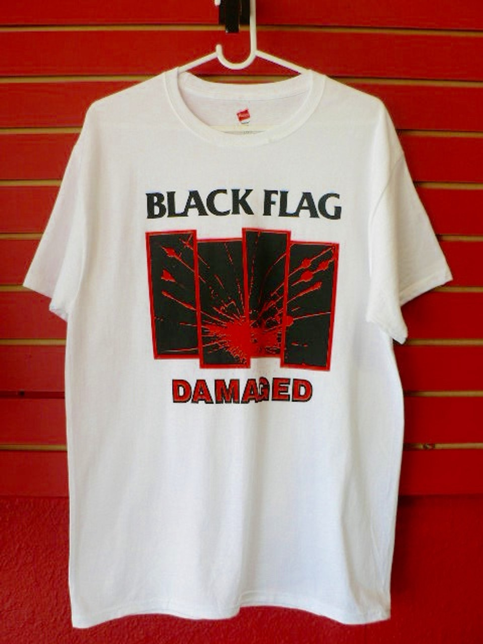 Black Flag Bars Logo Damaged T-Shirt