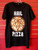 Hail Pizza - Heavy Metal Pentagram Pizza T-Shirt