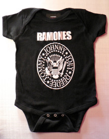 Ramones Logo Onesie in Black