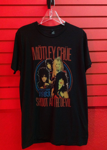 Motley Crue Vintage Look Shout at the Devil 83 World Tour T