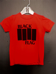 Black Flag Bars Logo Toddler T-Shirt In Red