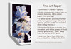 White irises painting fine art print sample