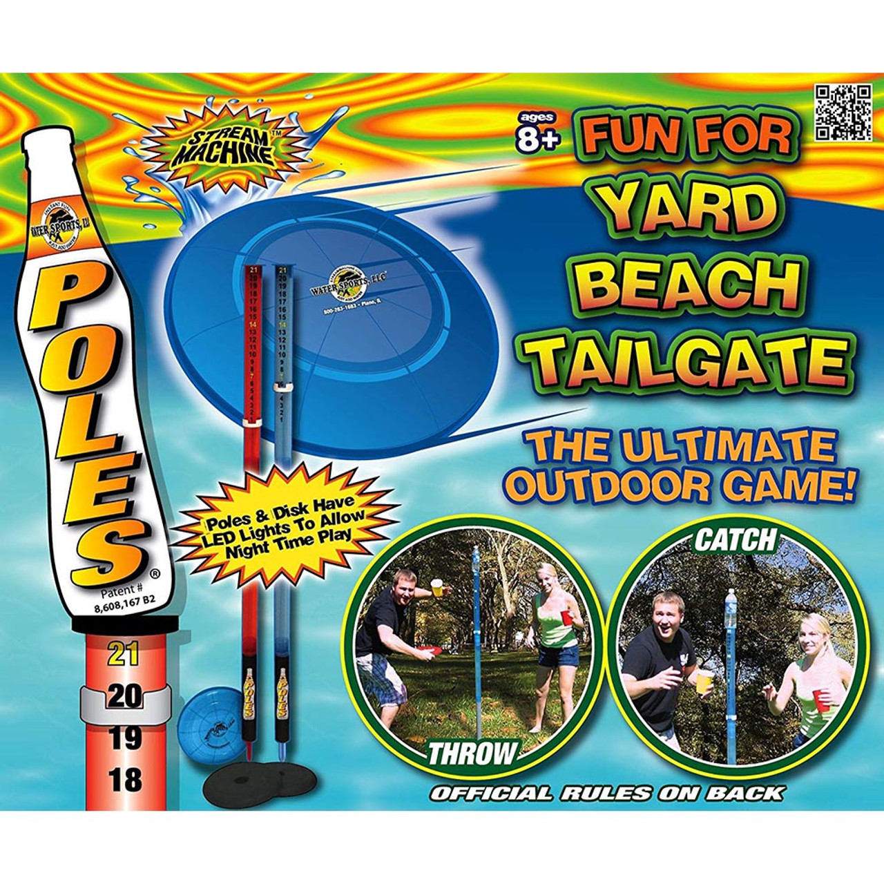 Backyard Fun - Lighted Deluxe Disc & Poles Game - Poles, Yard/Beach Spikes,  Flying Disc, Score Keepers - Yahoo Shopping