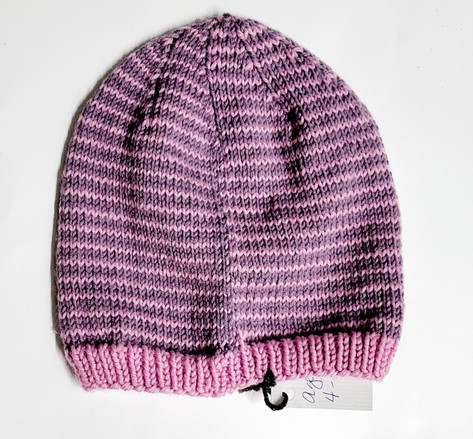 Handknit Wool Hat 4-5