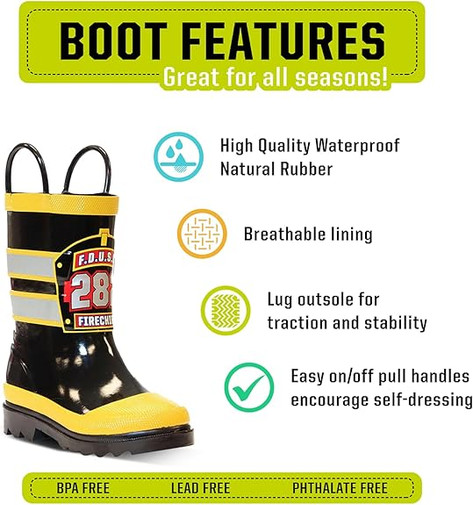 FDUSA Fire Chief Rain Boot