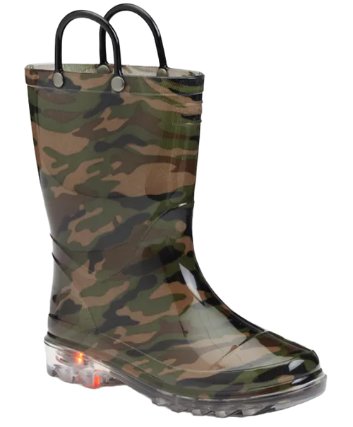 Camo Light-Up Rain Boot (11K-13K)