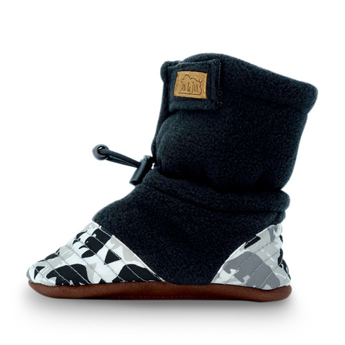 Stay-Put Cozy Booties - Bear