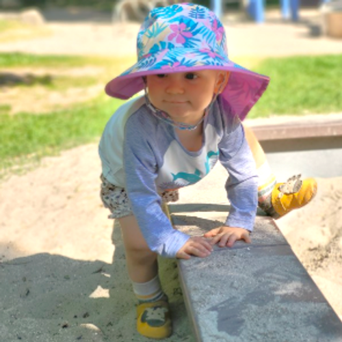Kids' Play Hat - Pink Tropical