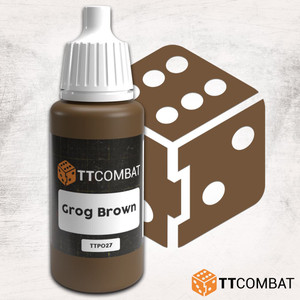 TTCombat 17ml Acrylic Paint - Grog Brown