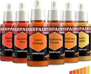 The Army Painter - Flexible Triad Oranges - 6 x Warpaint Fanatic 18ml