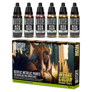 Green Stuff World - 9911 - Metallic Paints Set - Gold Green Stuff World - 9911 - Metallic Paints Set - Gold