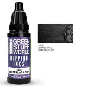 Green Stuff World - 4238 - Dipping ink (Speed Contrast Paint) 17ml - Deep Black