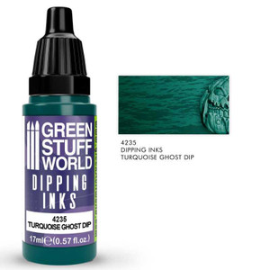 Green Stuff World - 4235 - Dipping ink (Speed Contrast Paint) 17ml - Turquoise Ghost Green Stuff World - 4235 - Dipping ink (Speed Contrast Paint) 17ml - Turquoise Ghost