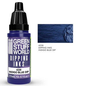 Green Stuff World - 4230 - Dipping ink (Speed Contrast Paint) 17ml - Indigo Blue