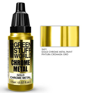 Green Stuff World - 3691 - Chrome Paint - GOLD 17ml Green Stuff World - 3691 - Chrome Paint - GOLD 17ml