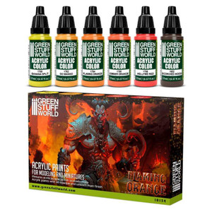 Green Stuff World - 10134 - Paint Set - Flaming Orange