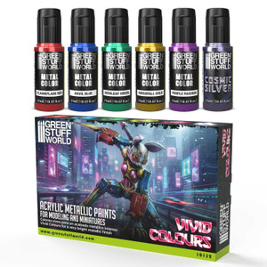 Green Stuff World Vivid Metallic Paints Set