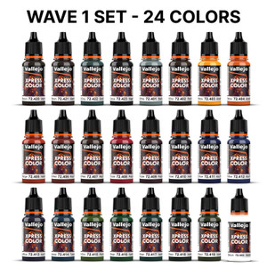AV Vallejo Xpress Color Paint 18ml - Wave 1 FULL SET (24 Colours) AV Vallejo Xpress Color Paint 18ml - Wave 1 FULL SET (24 Colours)