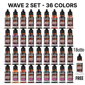 AV Vallejo Xpress Color Paint 18ml - Wave 2 FULL SET (36 Colours + FREE Medium) AV Vallejo Xpress Color Paint 18ml - Wave 2 FULL SET (36 Colours + FREE Medium)